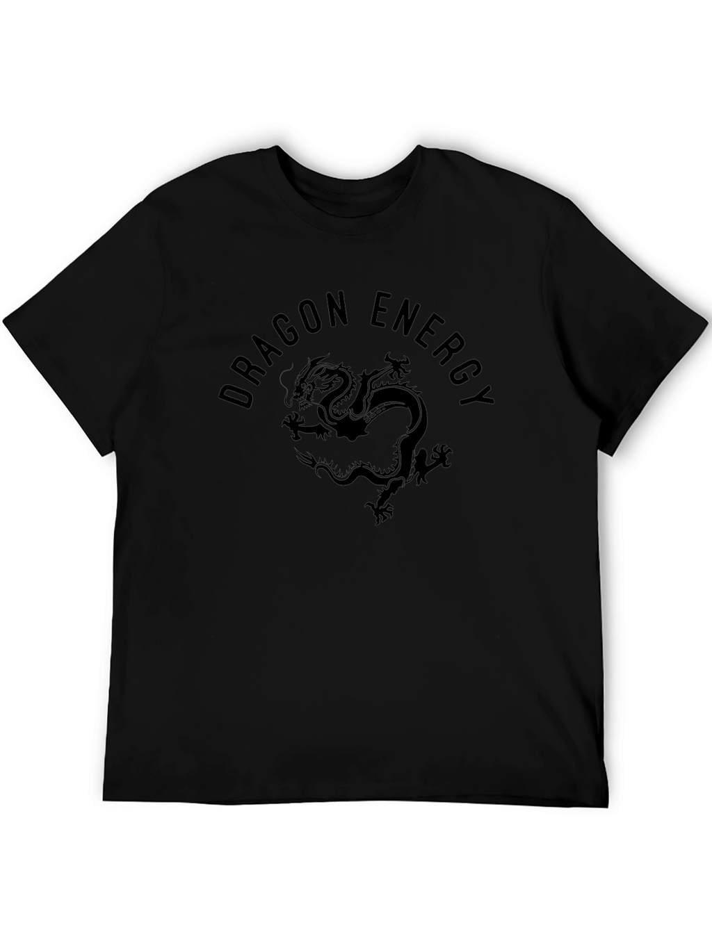 Dragon Energy Graphic Tee - Premium Black T-Shirt