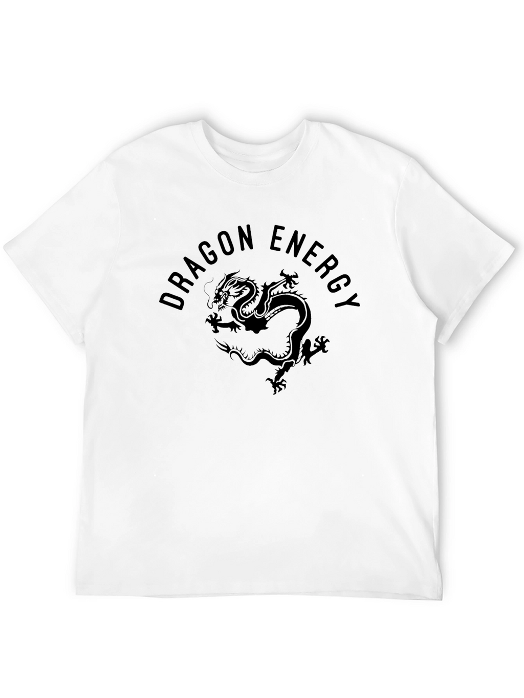 Dragon Energy Graphic Tee - Premium Black T-Shirt