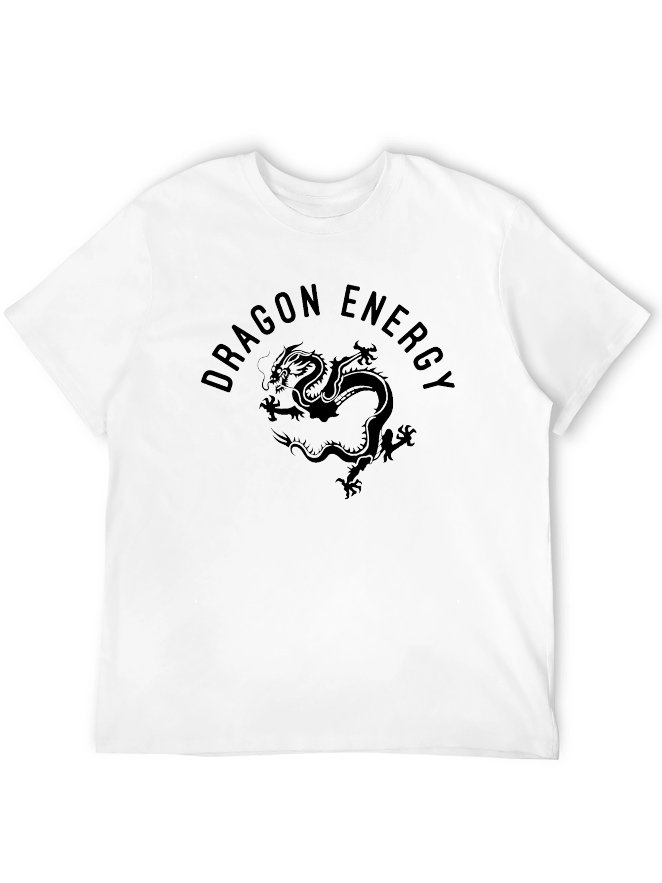 Dragon Energy Graphic Tee - Premium Black T-Shirt