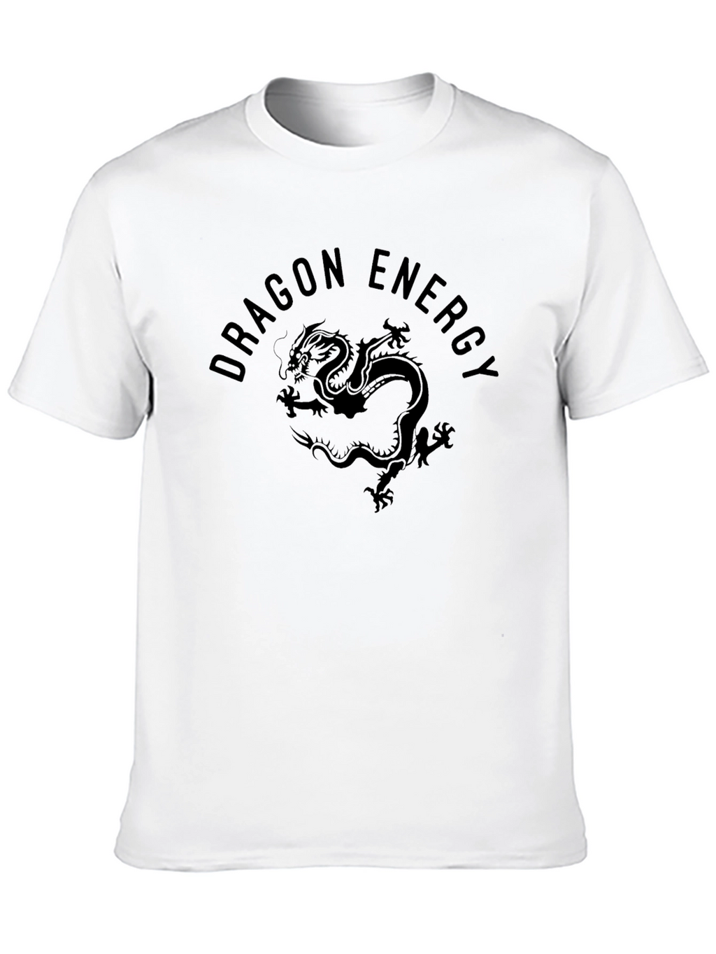 Dragon Energy Graphic Tee - Premium Black T-Shirt