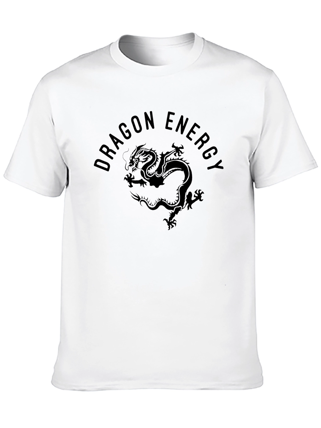 Dragon Energy Graphic Tee - Premium Black T-Shirt