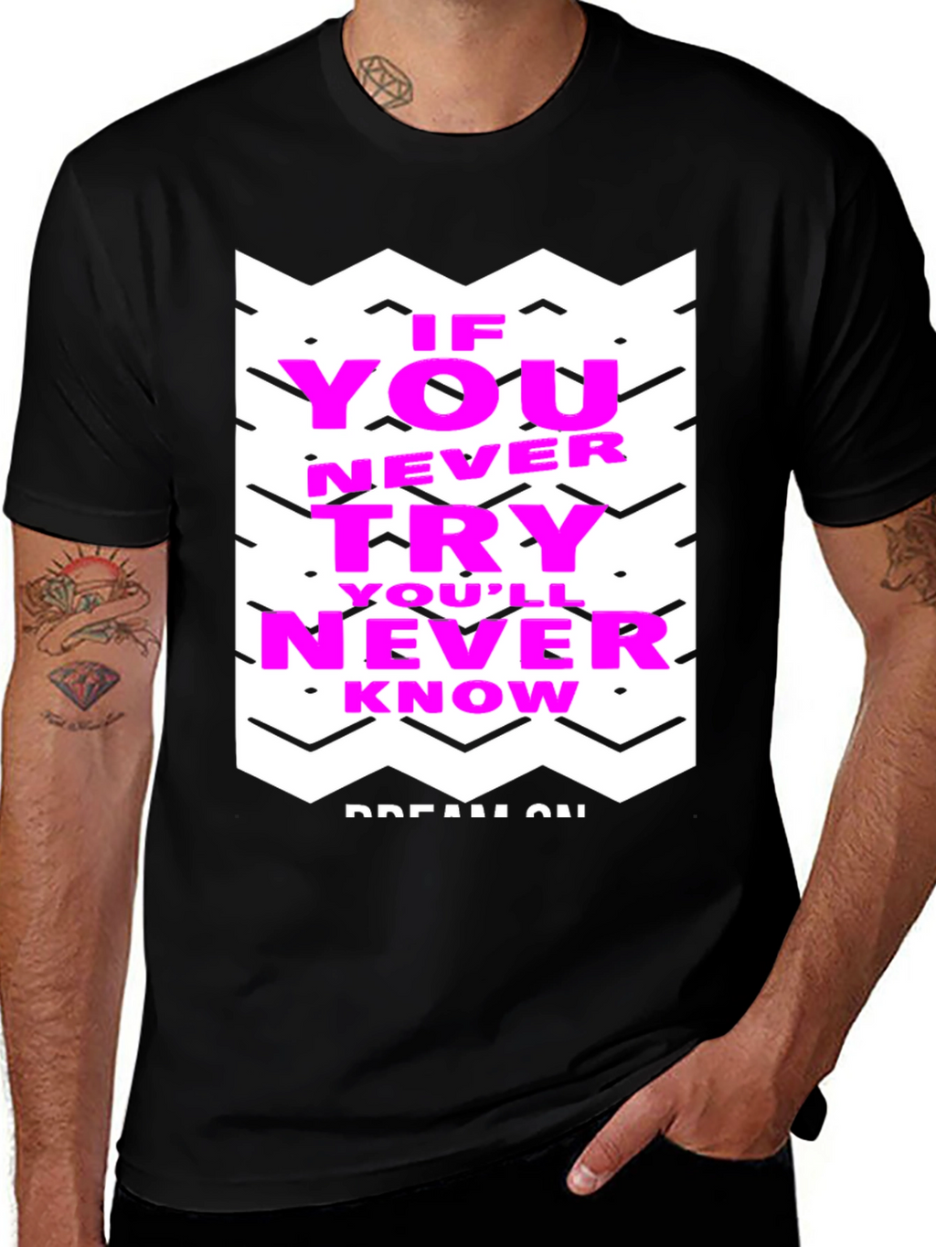 Motivational Graphic Tee - Never Know
