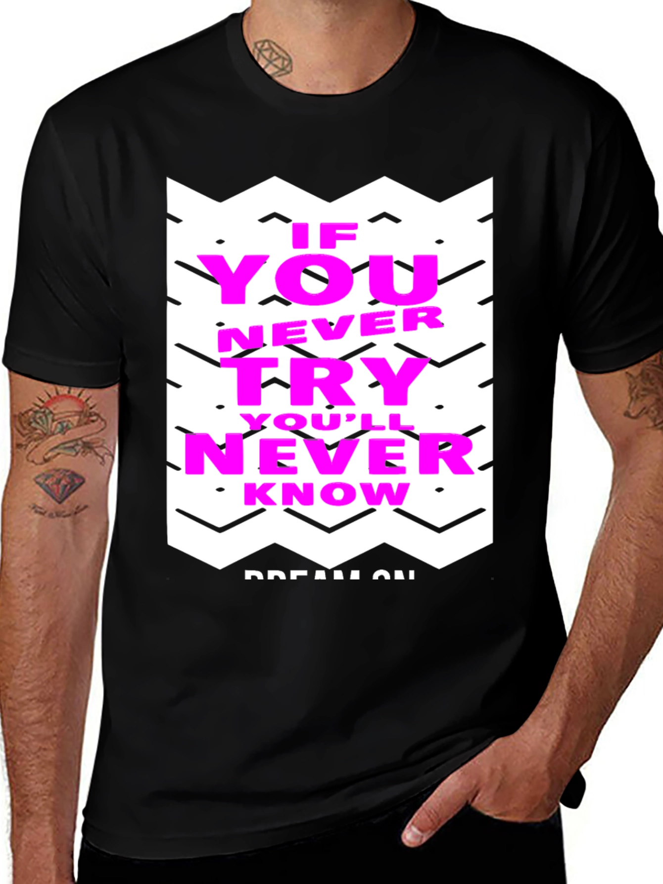 Motivational Graphic Tee - Never Know