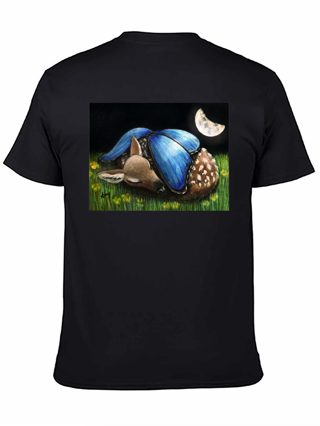Fawn With Butterfly Wings Graphic Tee