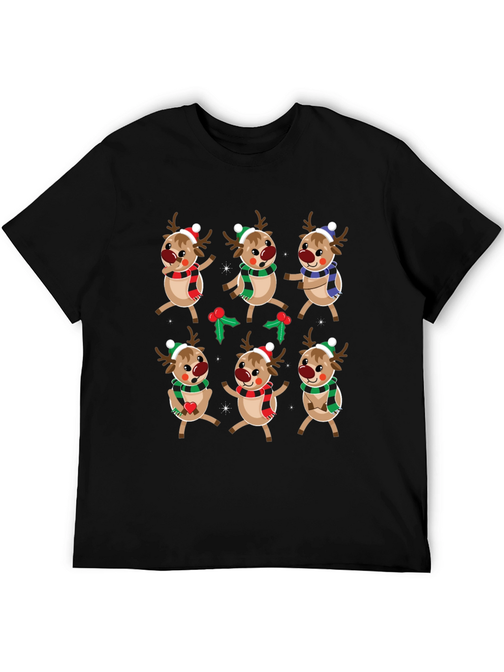 Festive Reindeer Christmas T-Shirt