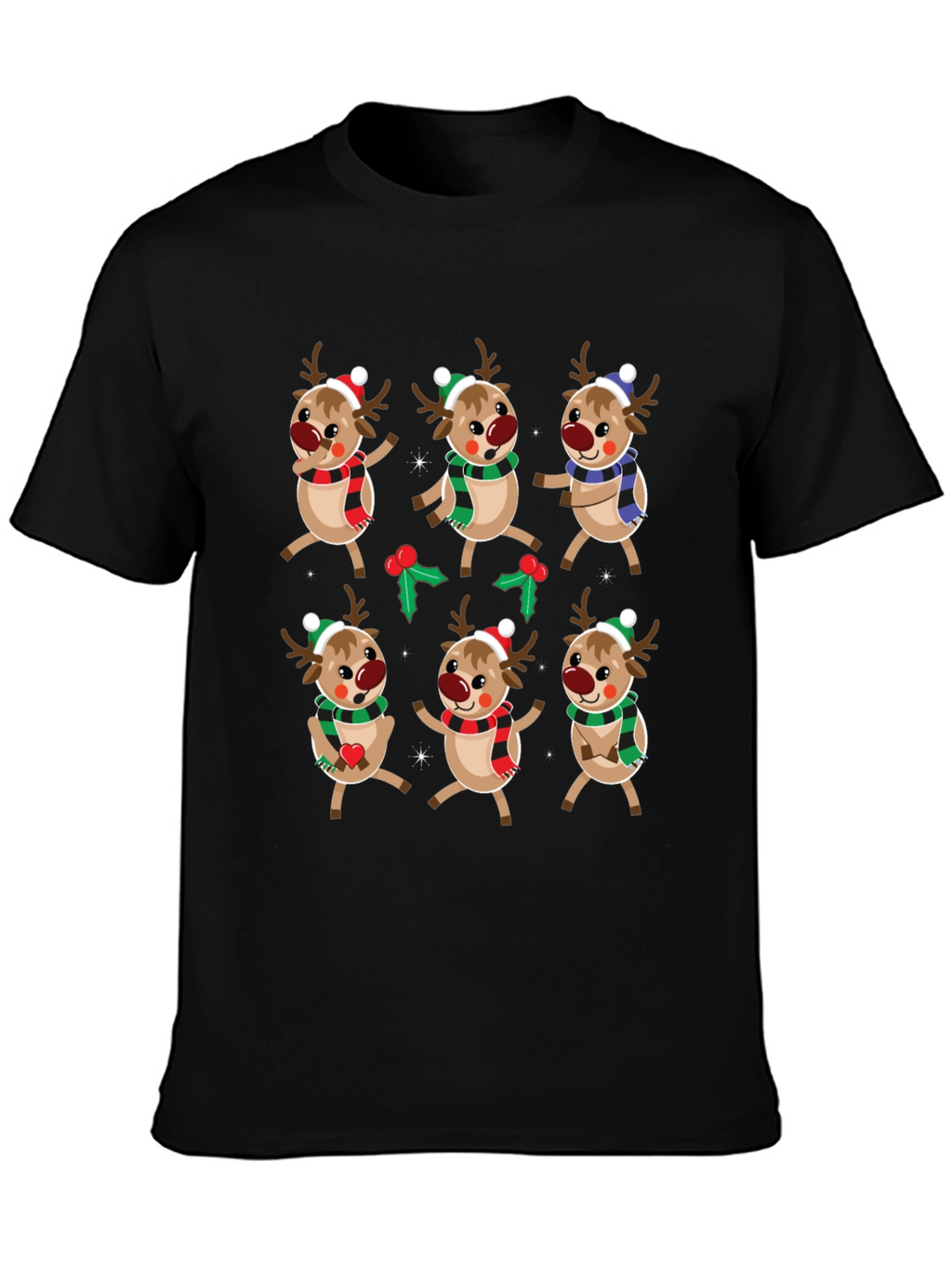Festive Reindeer Christmas T-Shirt