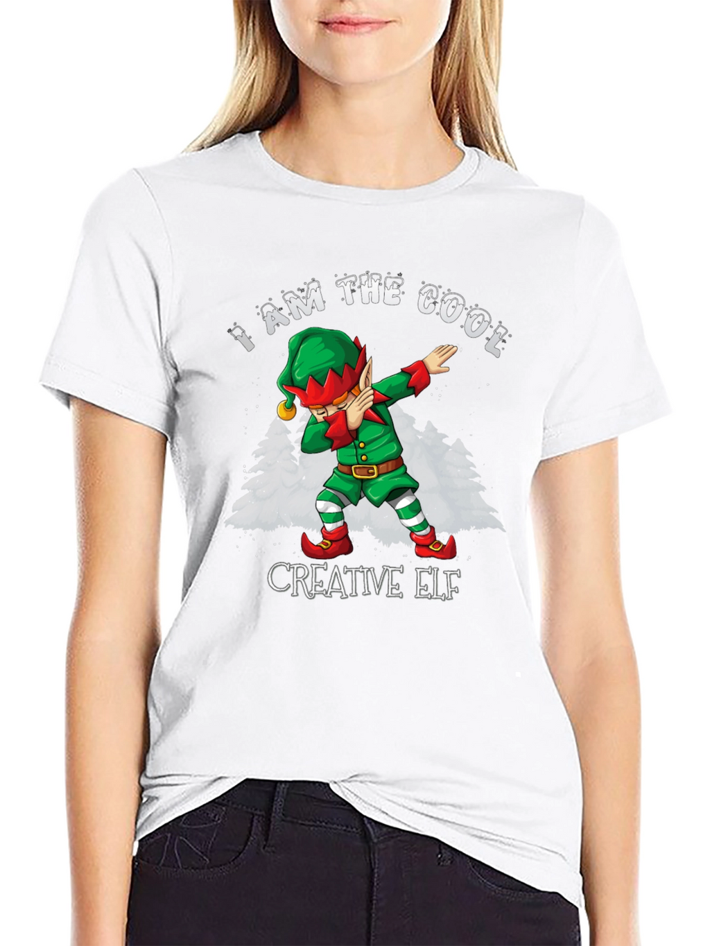 Cool Creative Elf Christmas T-Shirt