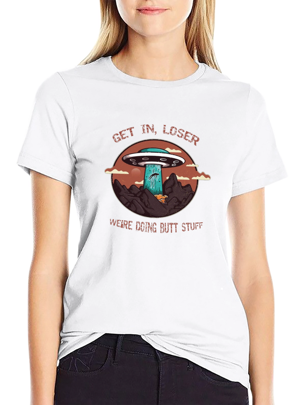 Get In Loser UFO Graphic Tee