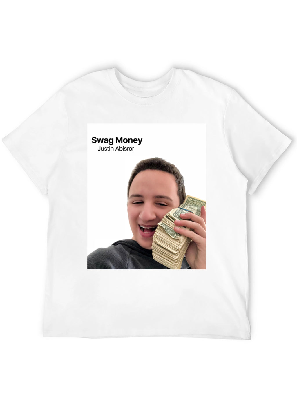 Swag Money Justin Abisror Black T-Shirt