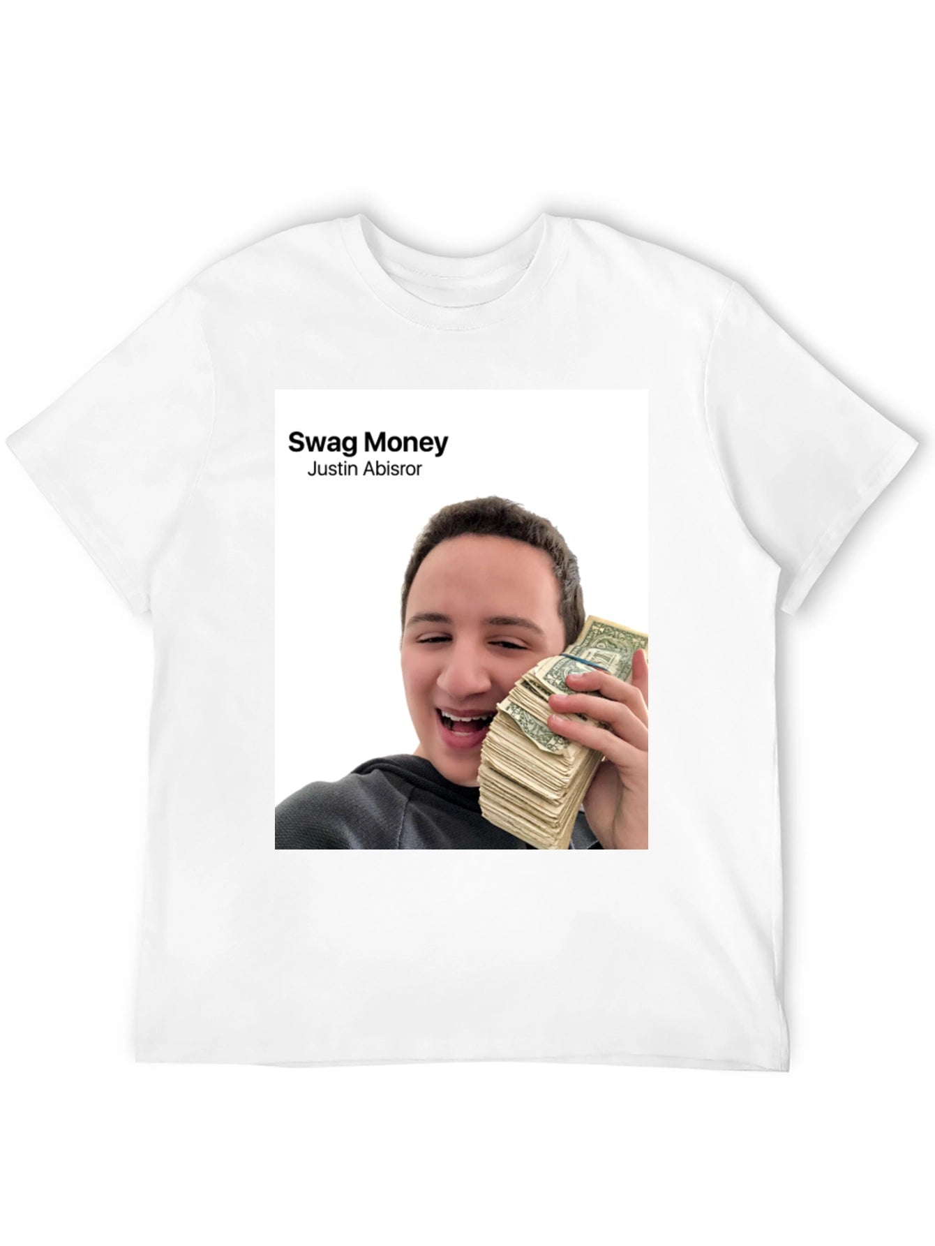 Swag Money Justin Abisror Black T-Shirt