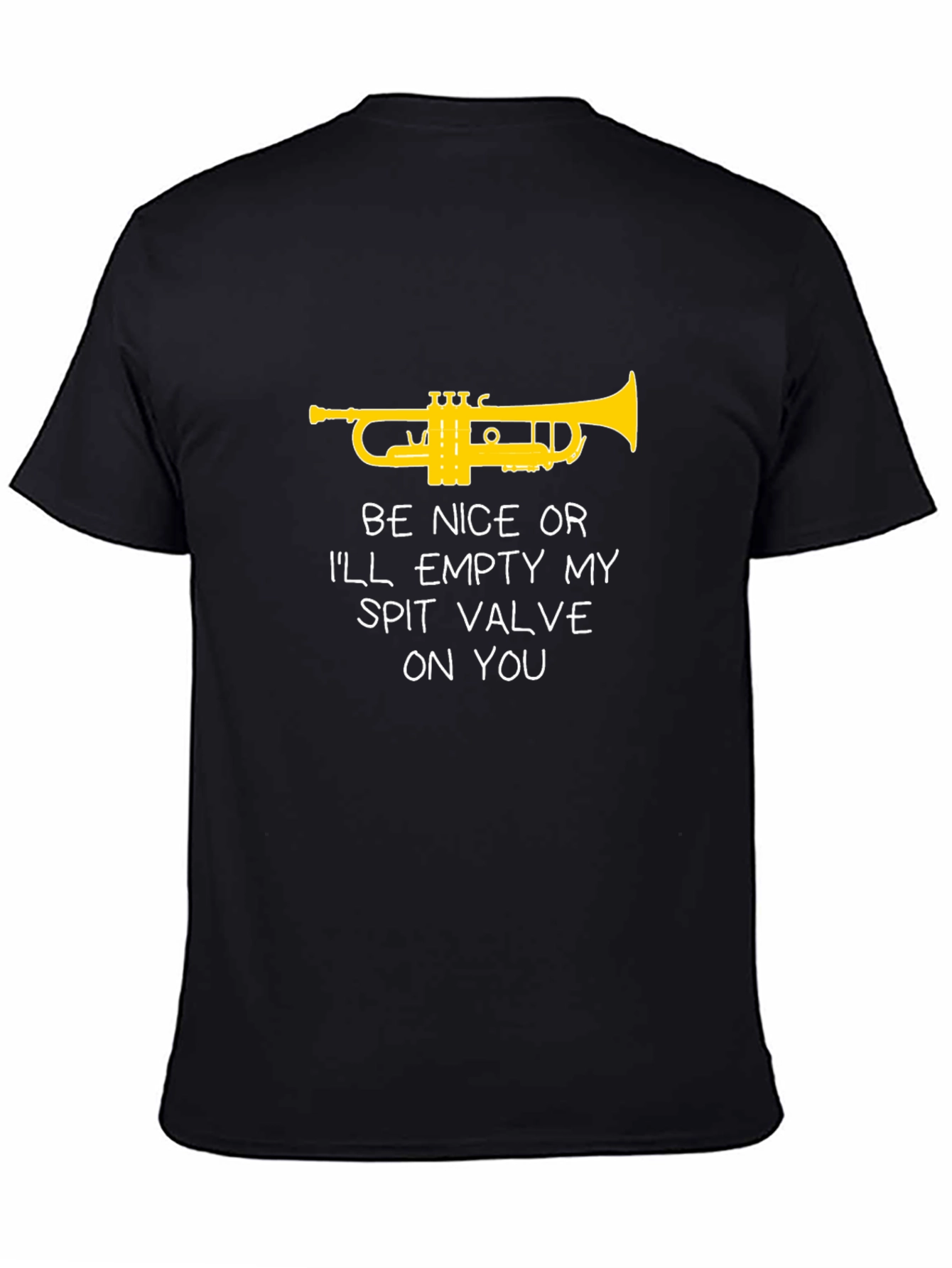 Funny Trumpet T-Shirt - Spit Valve Warning