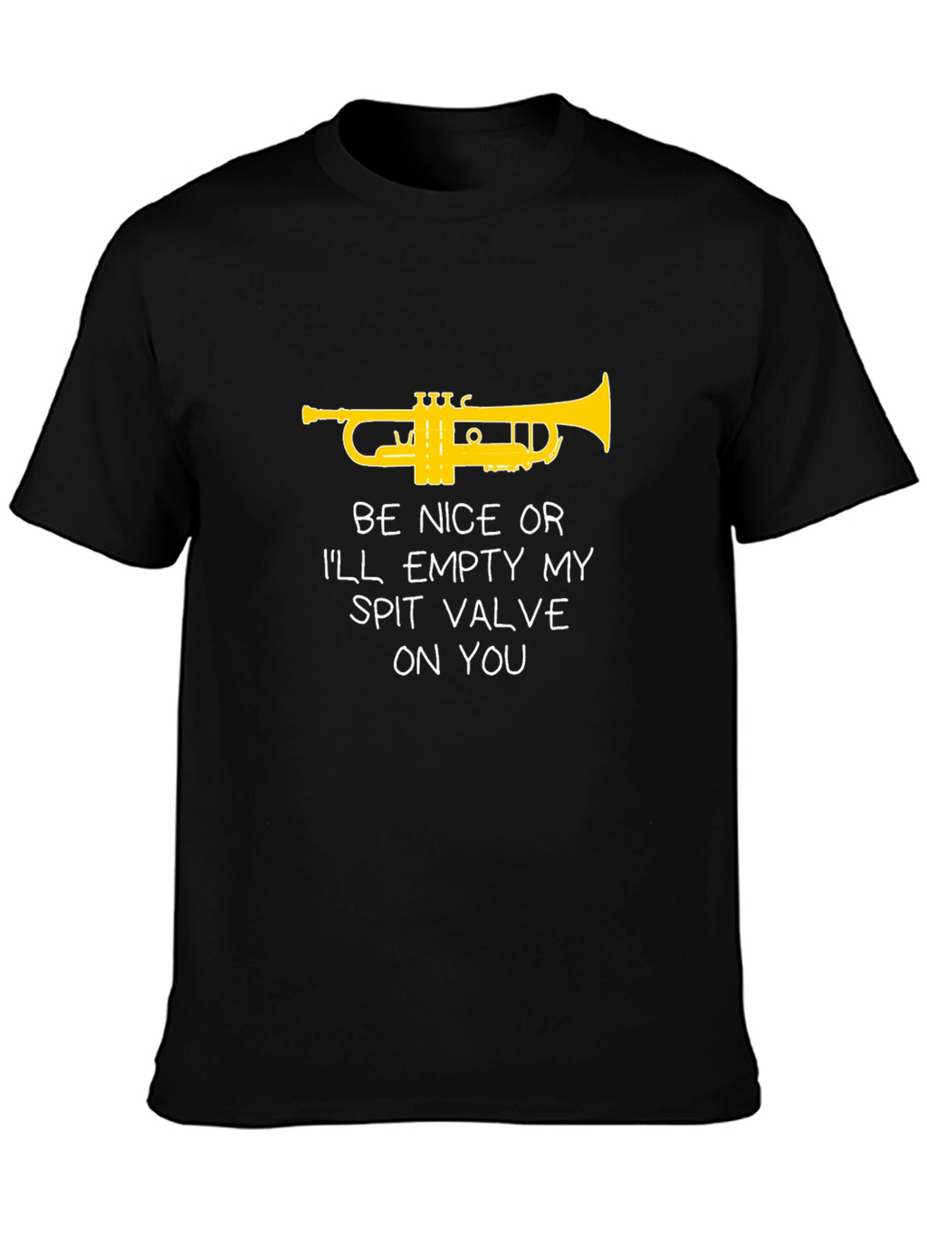 Funny Trumpet T-Shirt - Spit Valve Warning
