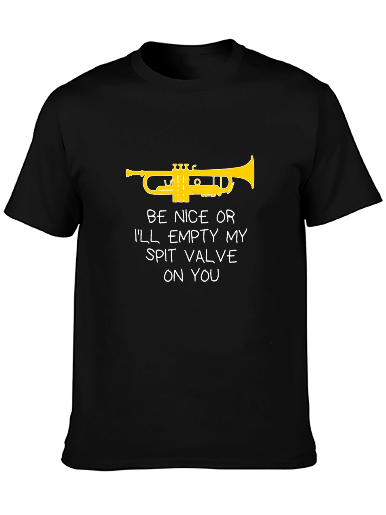 Funny Trumpet T-Shirt - Spit Valve Warning