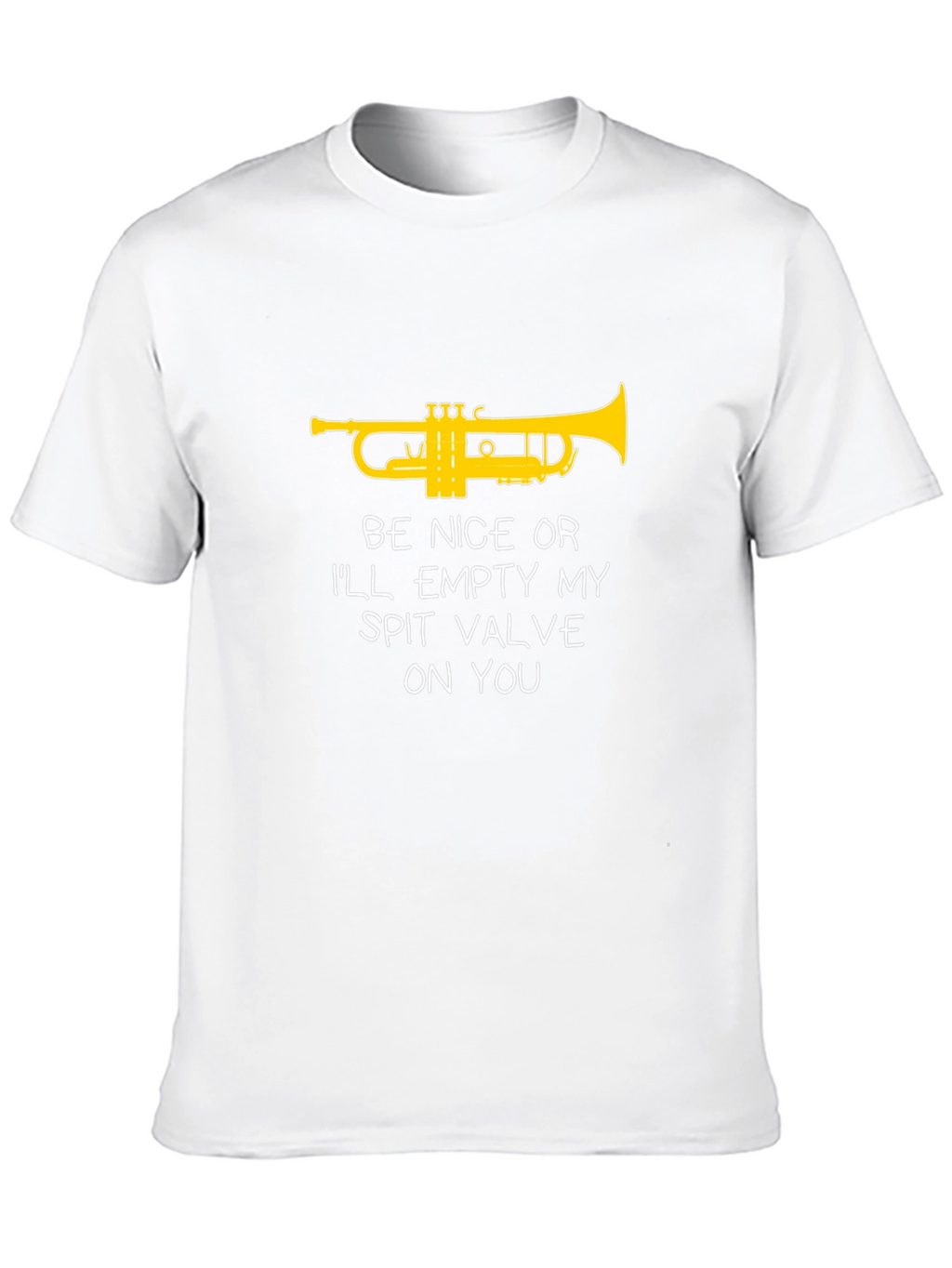 Funny Trumpet T-Shirt - Spit Valve Warning