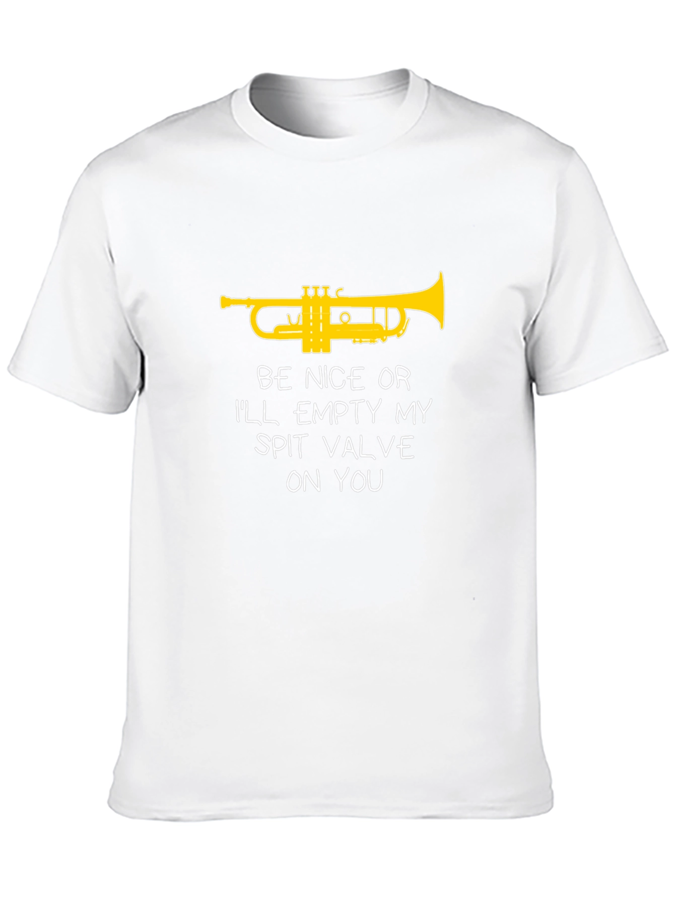 Funny Trumpet T-Shirt - Spit Valve Warning
