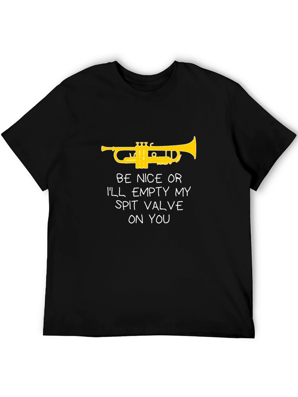 Funny Trumpet T-Shirt - Spit Valve Warning
