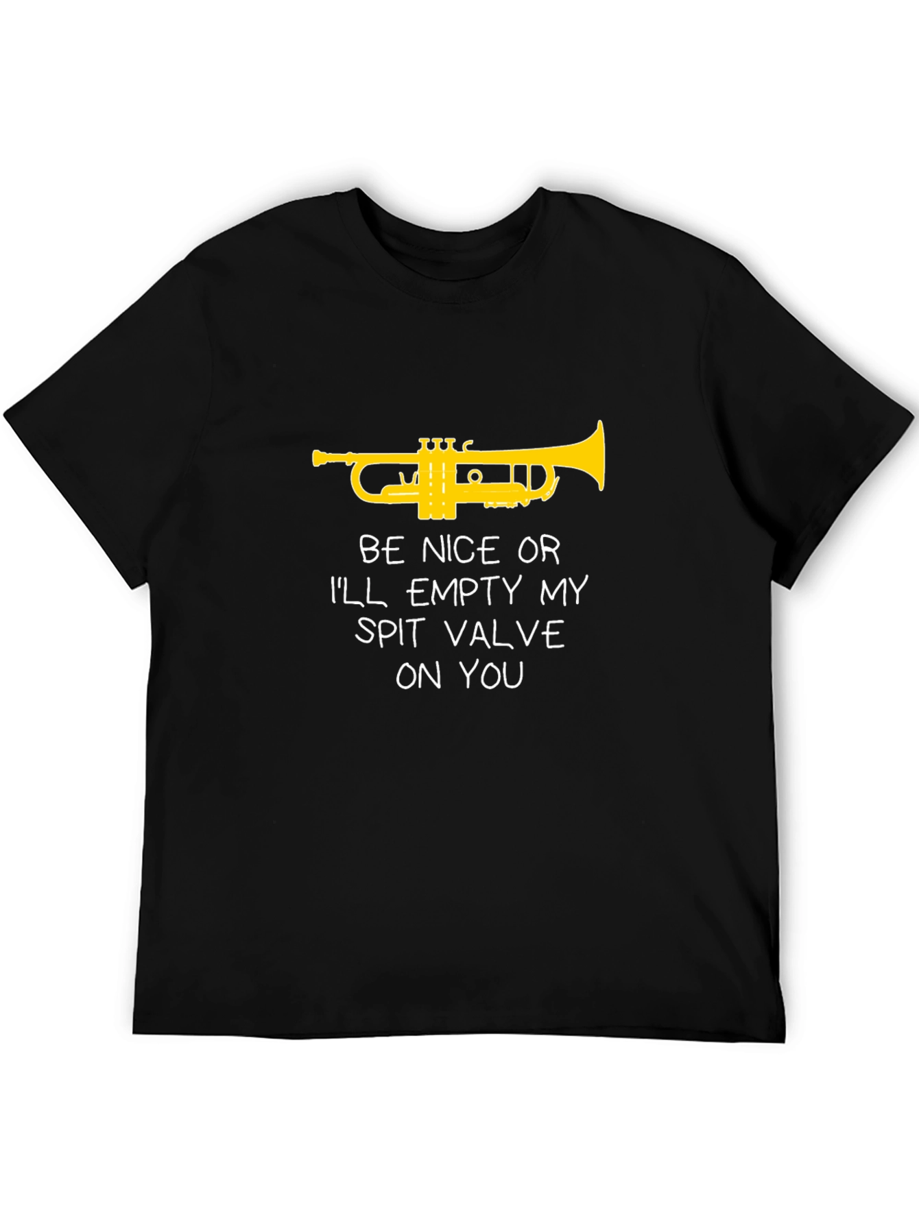Funny Trumpet T-Shirt - Spit Valve Warning
