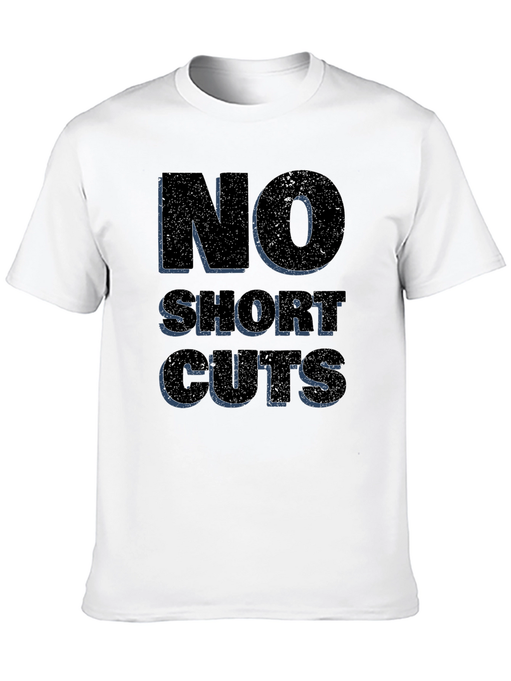 No Shortcuts Graphic Tee - Black Casual T-Shirt