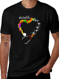 CNA Life Stethoscope Heart T-Shirt