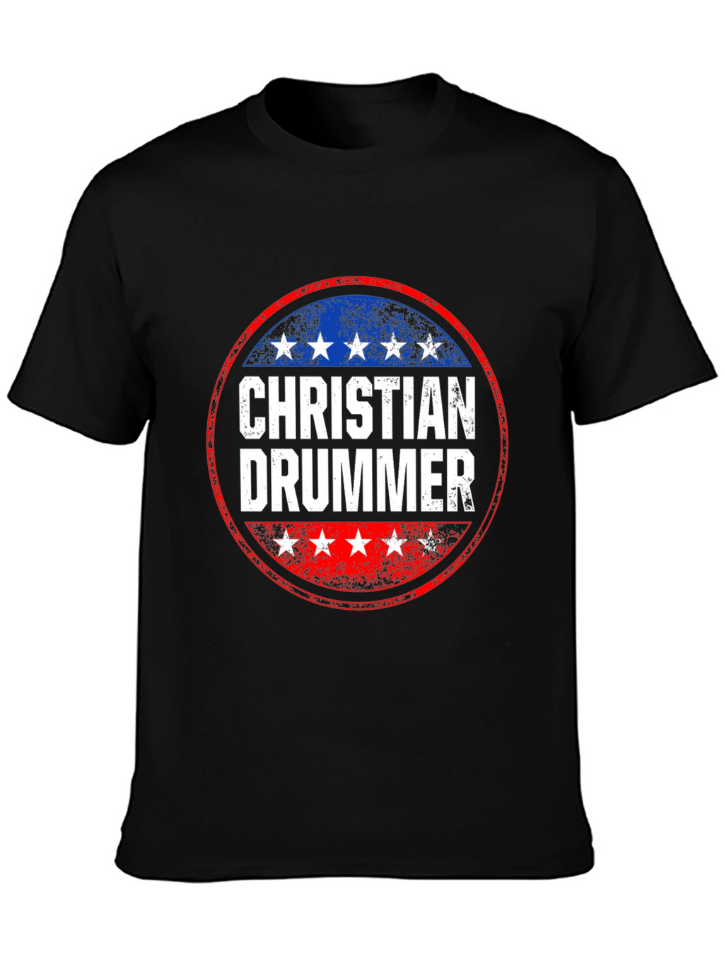 Christian Drummer Graphic T-Shirt