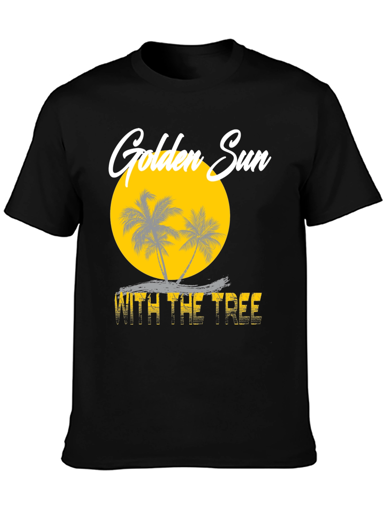 Golden Sun With The Tree Graphic Tee