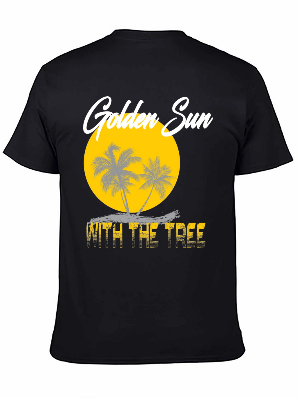 Golden Sun With The Tree Graphic Tee