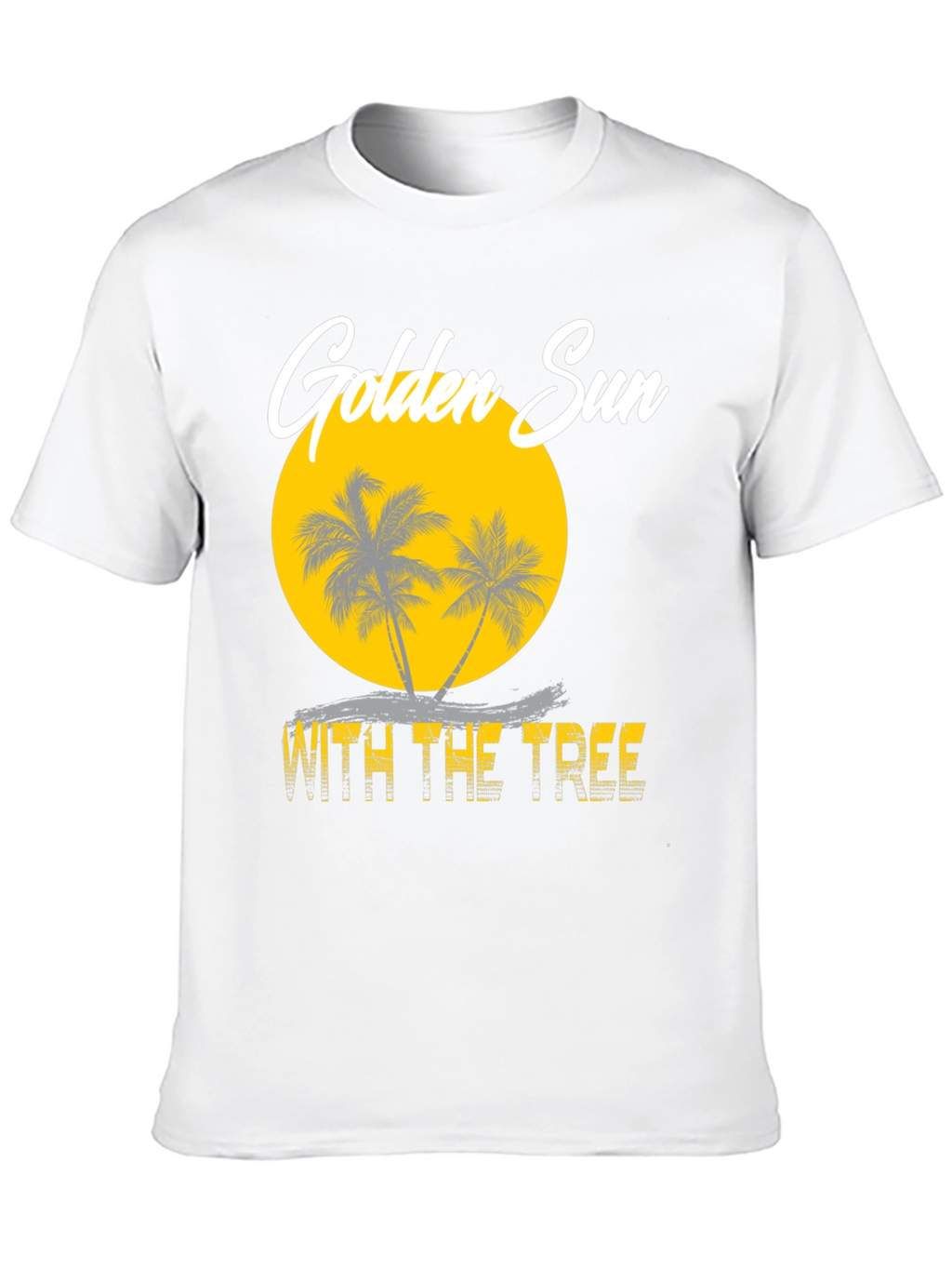 Golden Sun With The Tree Graphic Tee