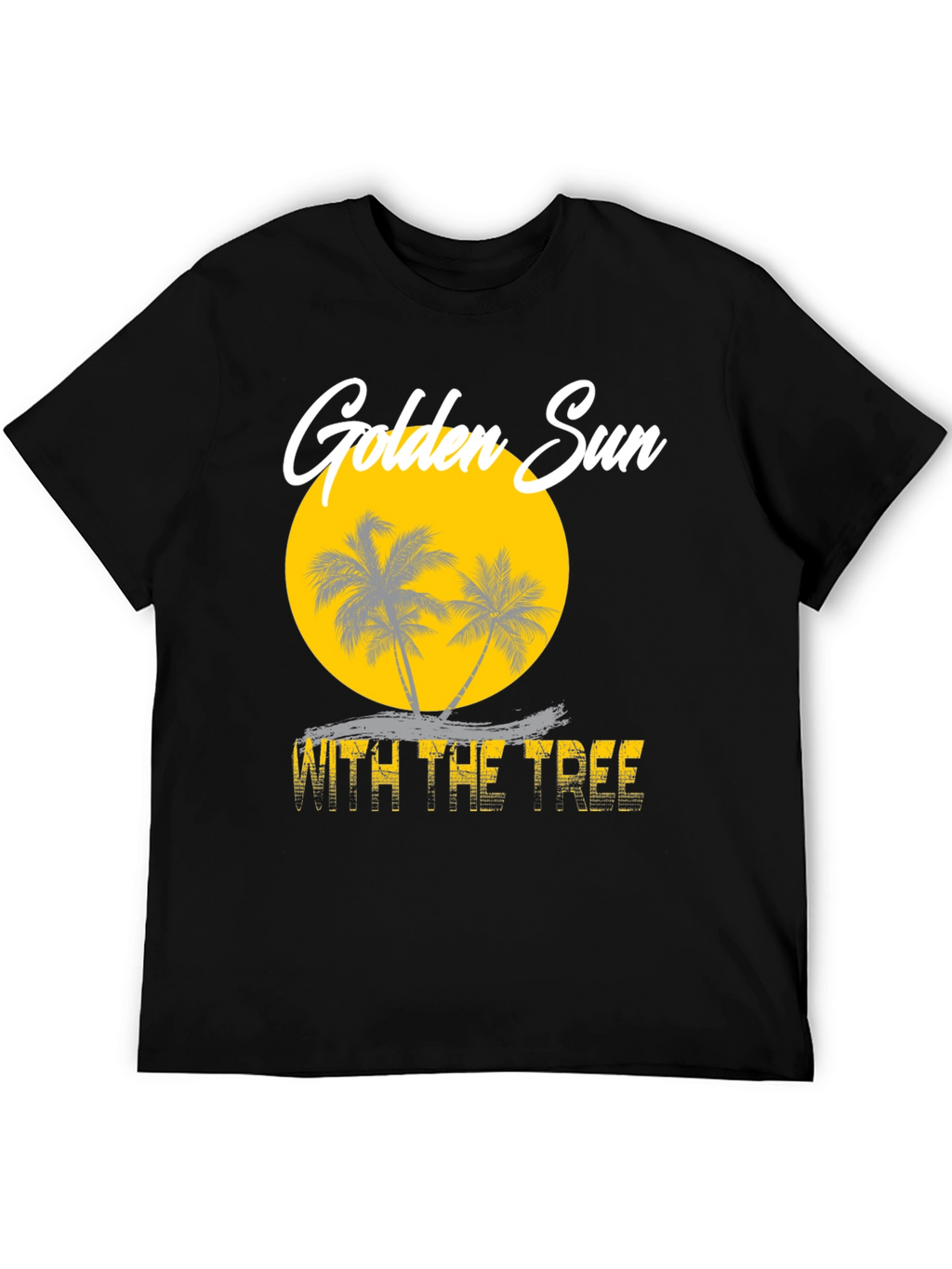 Golden Sun With The Tree Graphic Tee
