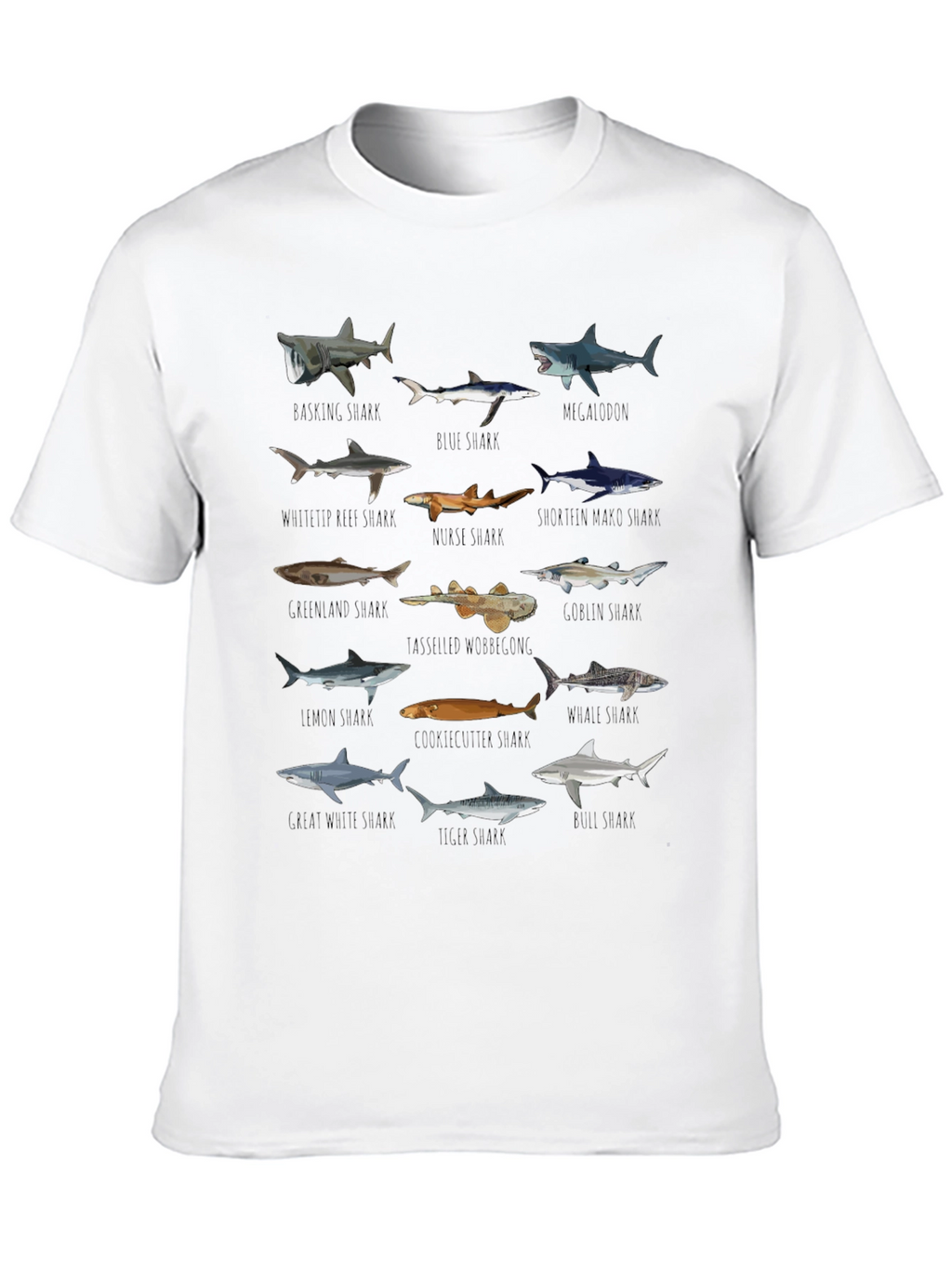 Sharks of the World Graphic Tee