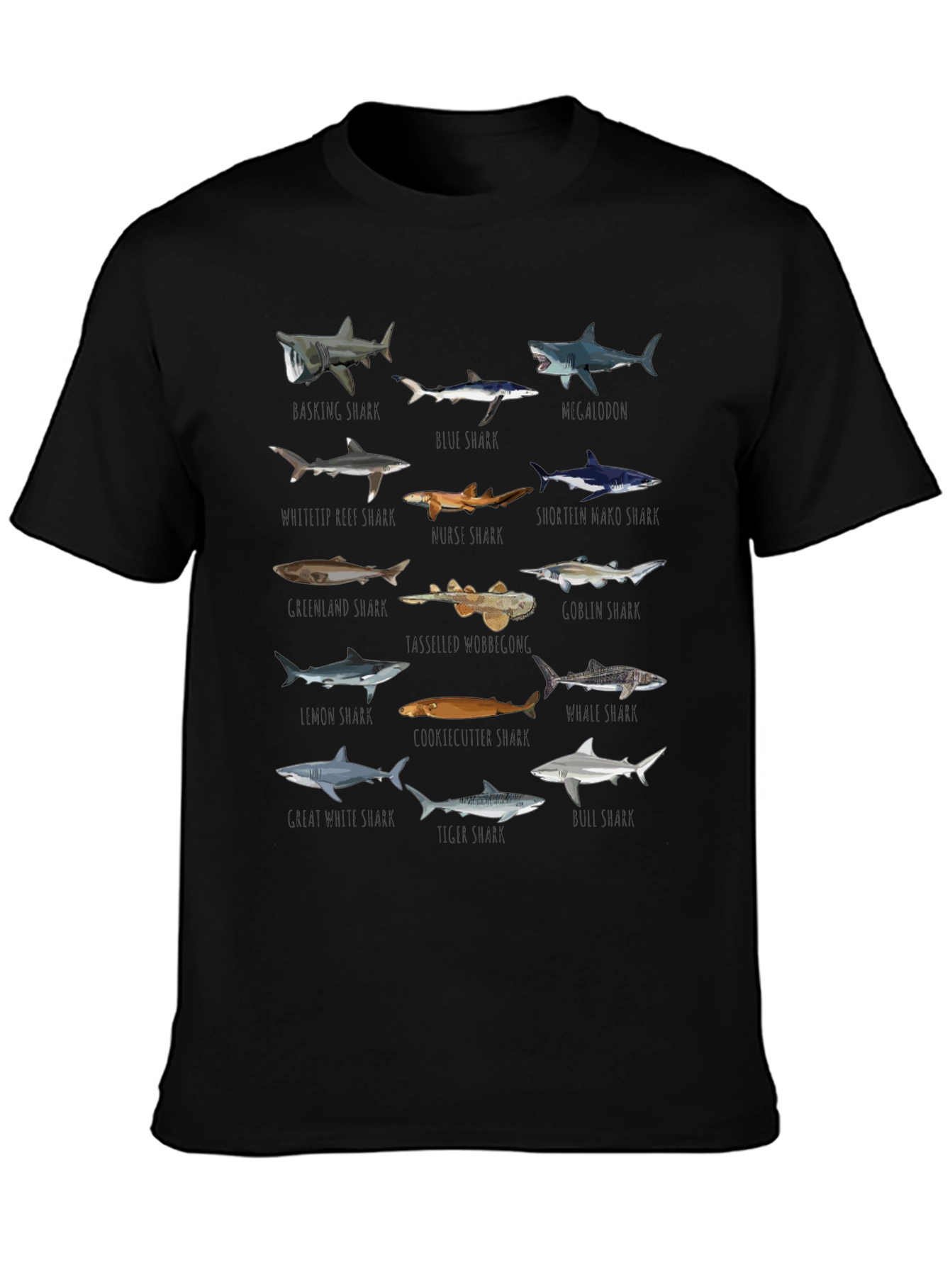 Sharks of the World Graphic Tee