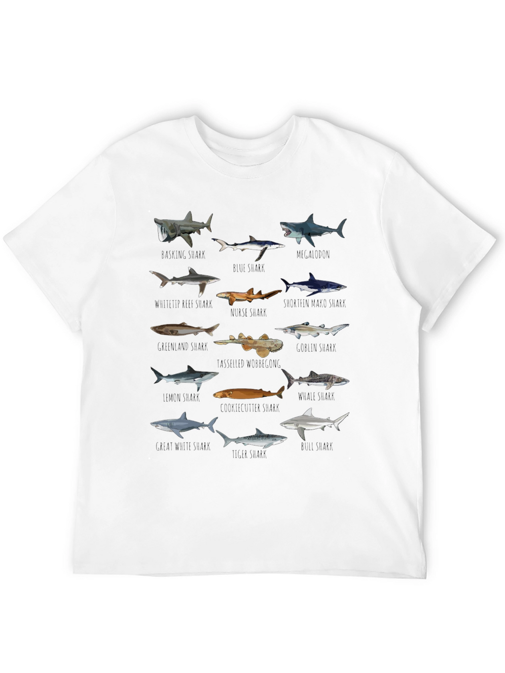 Sharks of the World Graphic Tee