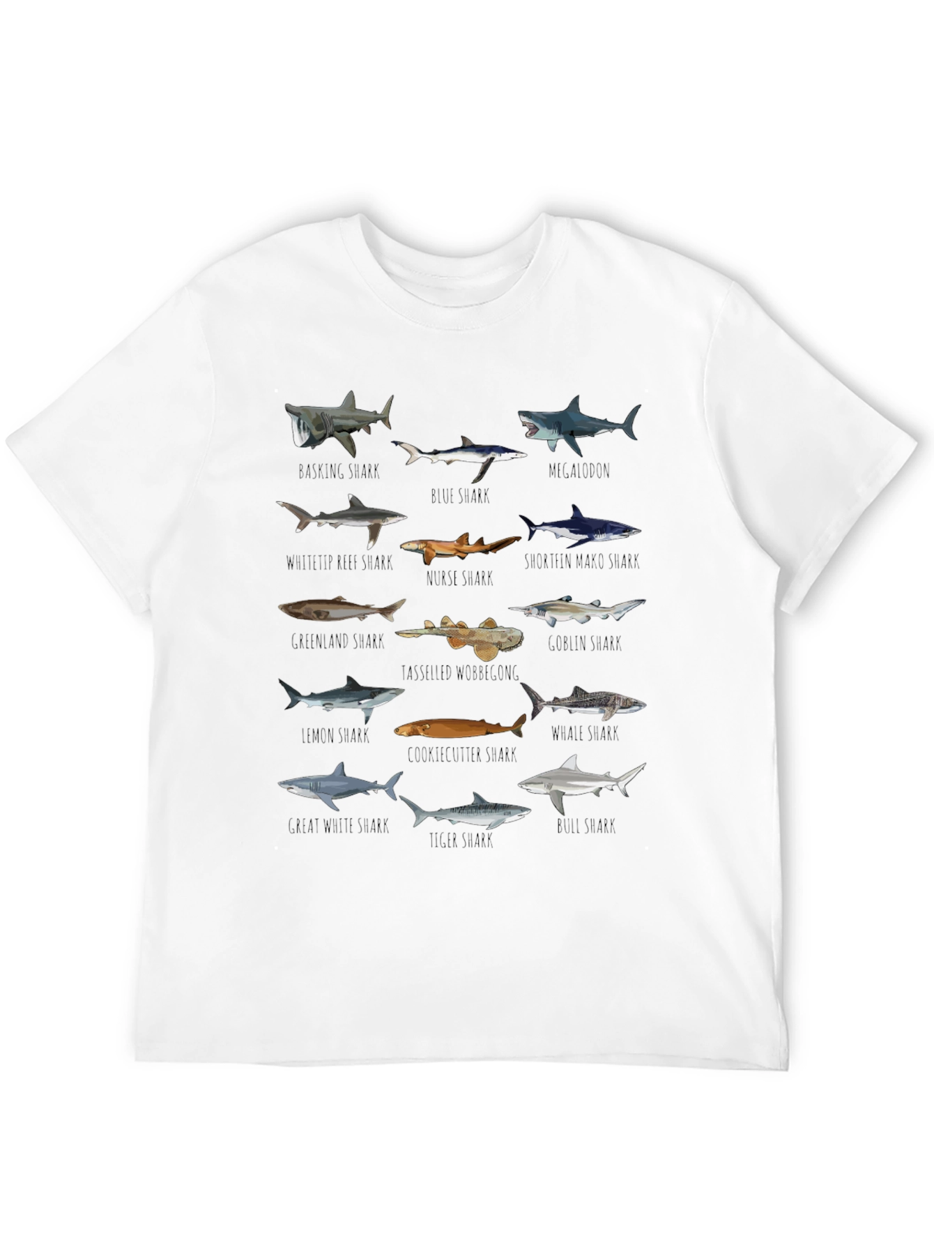 Sharks of the World Graphic Tee