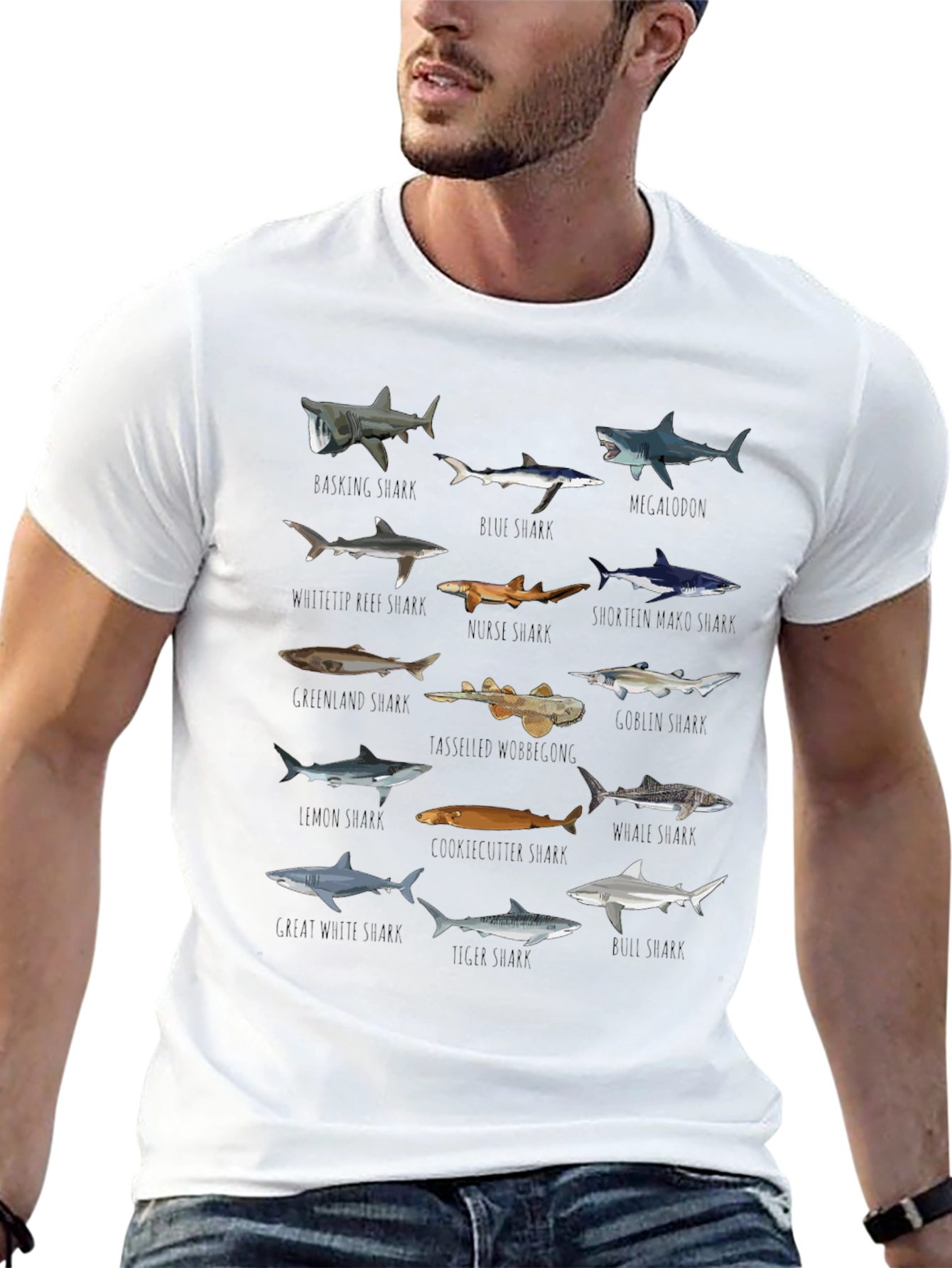 Sharks of the World Graphic Tee