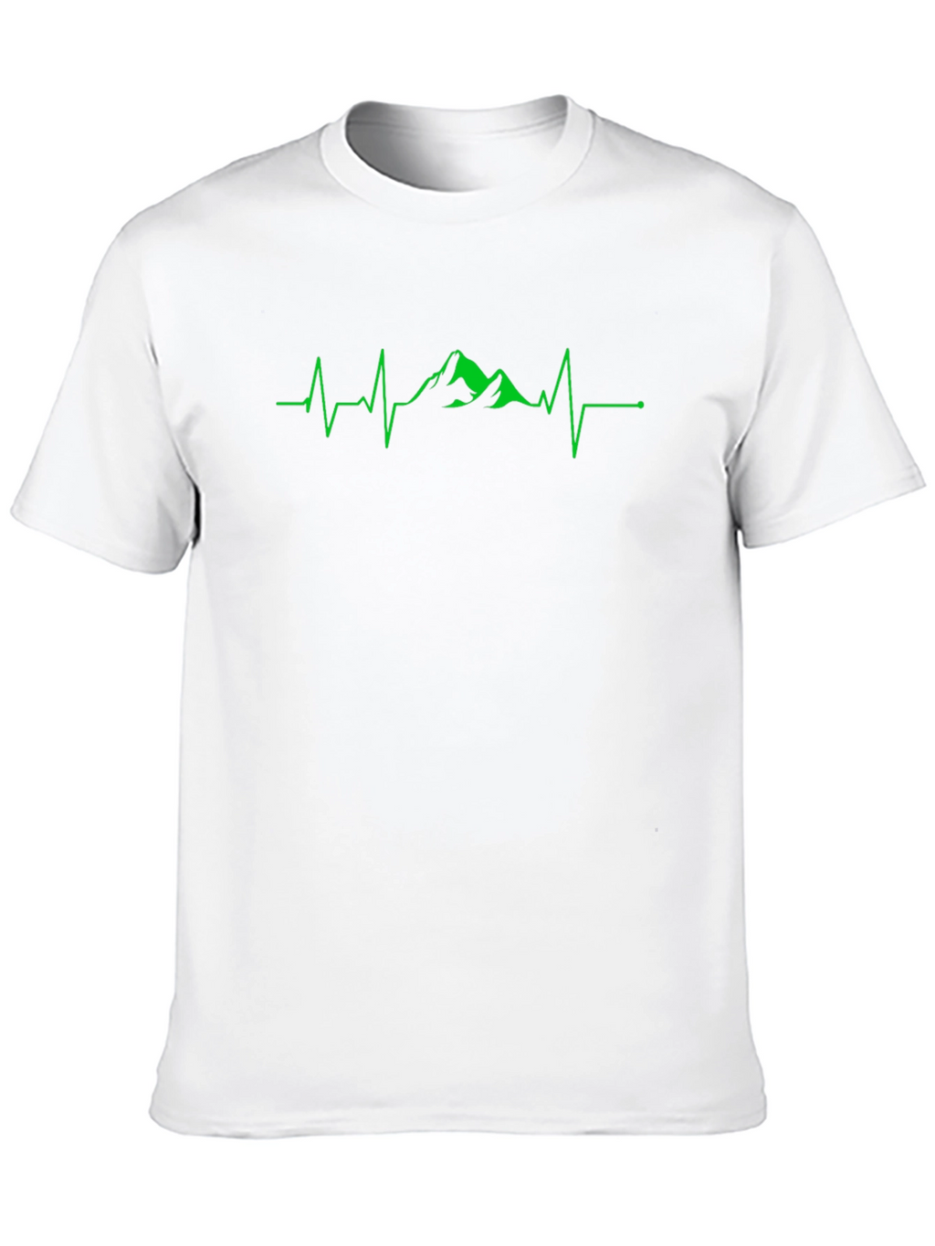 Mountain Heartbeat Graphic T-Shirt - Black