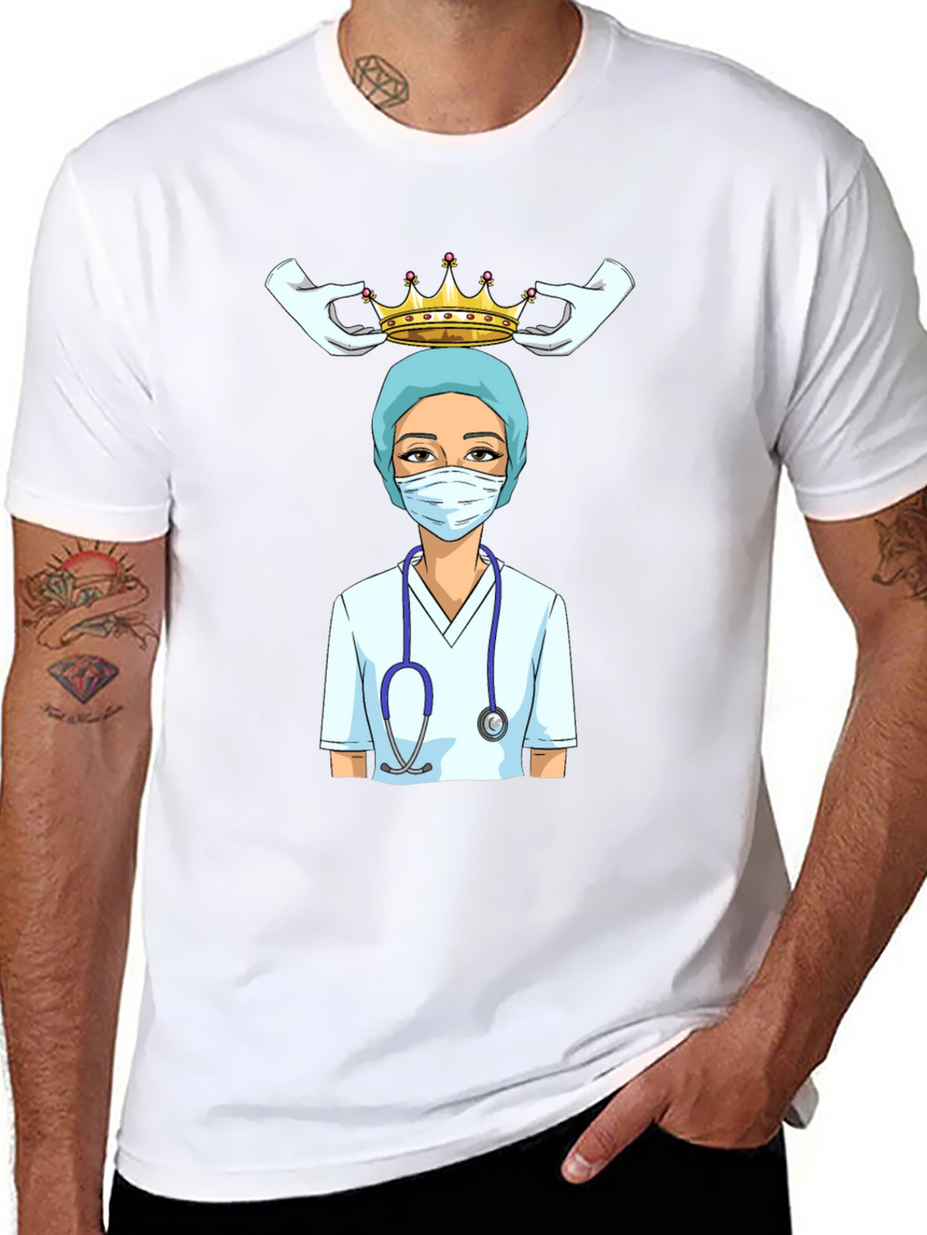 Nurse Queen T-Shirt - Healthcare Hero Tee