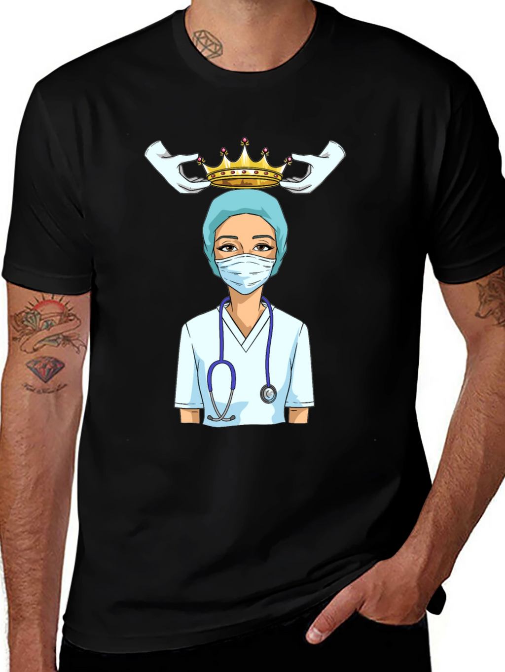 Nurse Queen T-Shirt - Healthcare Hero Tee