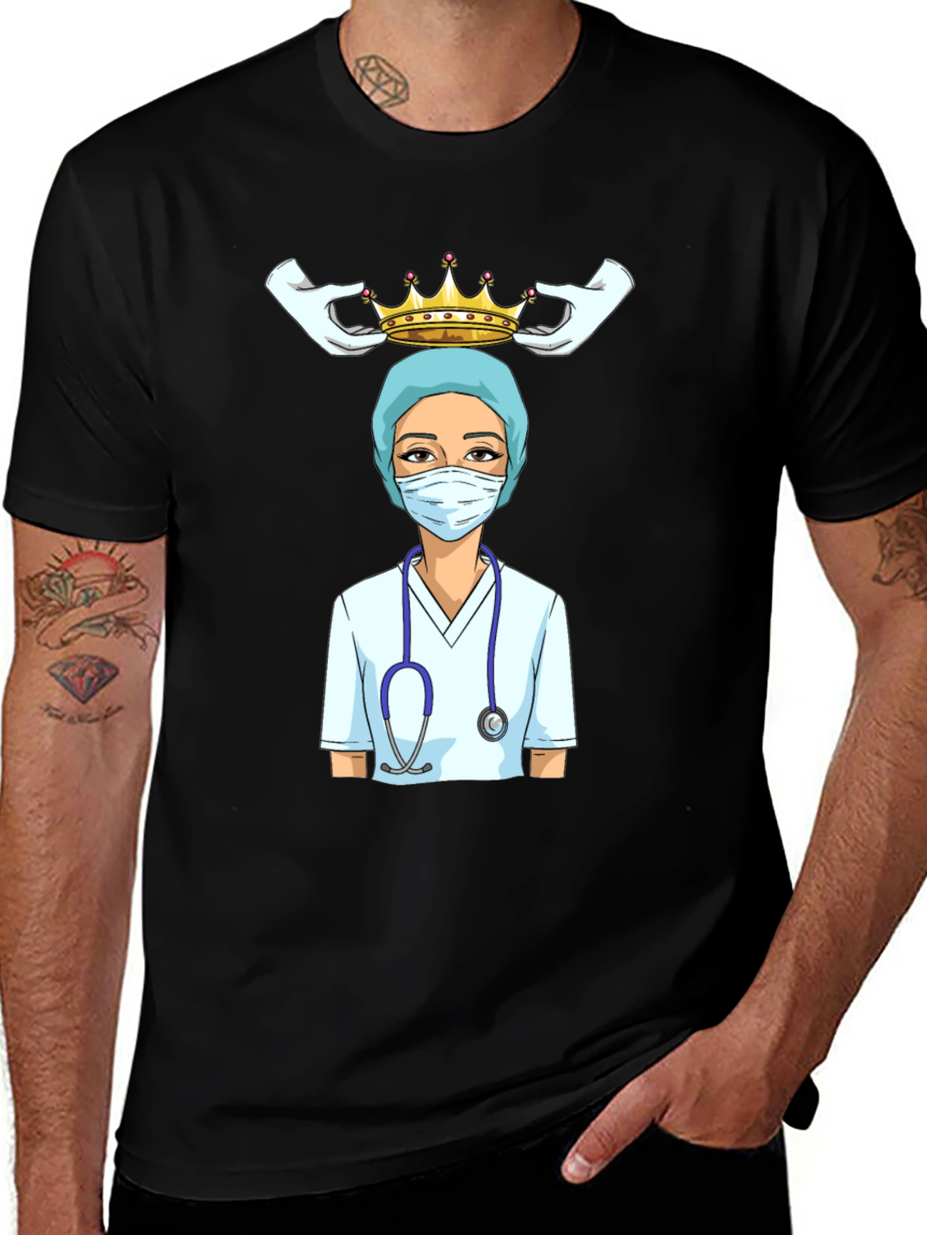 Nurse Queen T-Shirt - Healthcare Hero Tee