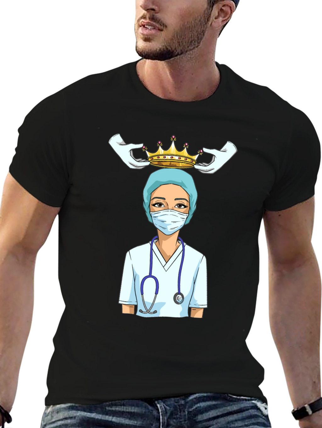 Nurse Queen T-Shirt - Healthcare Hero Tee