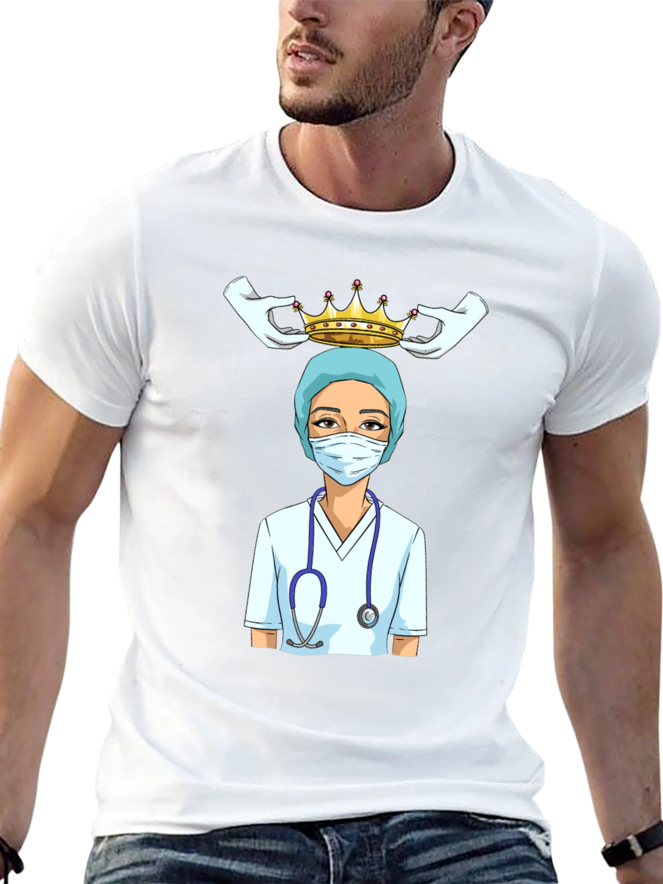 Nurse Queen T-Shirt - Healthcare Hero Tee