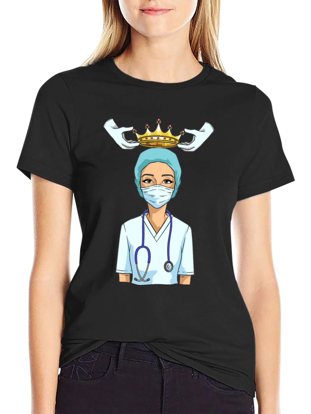 Nurse Queen T-Shirt - Healthcare Hero Tee