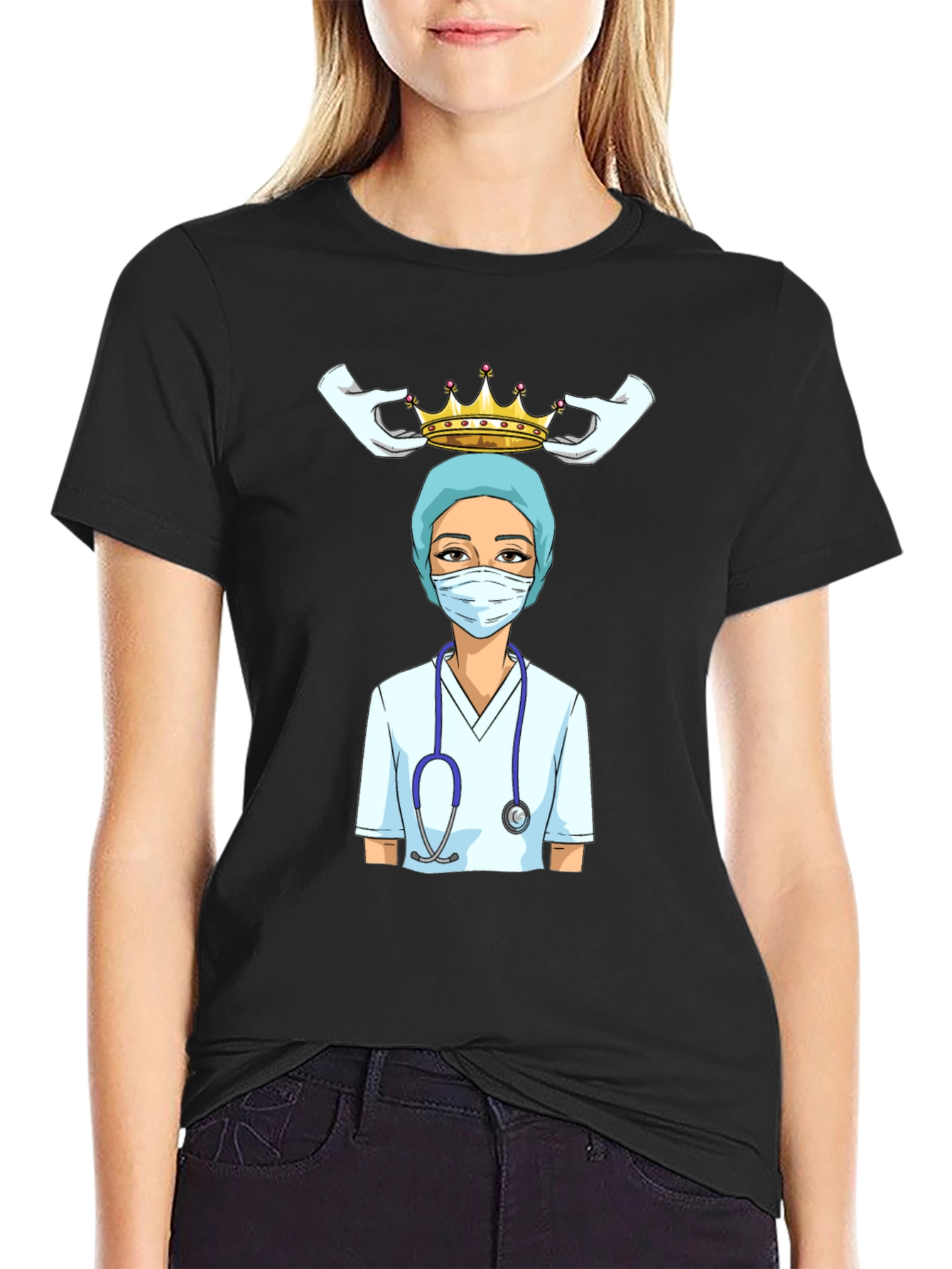 Nurse Queen T-Shirt - Healthcare Hero Tee