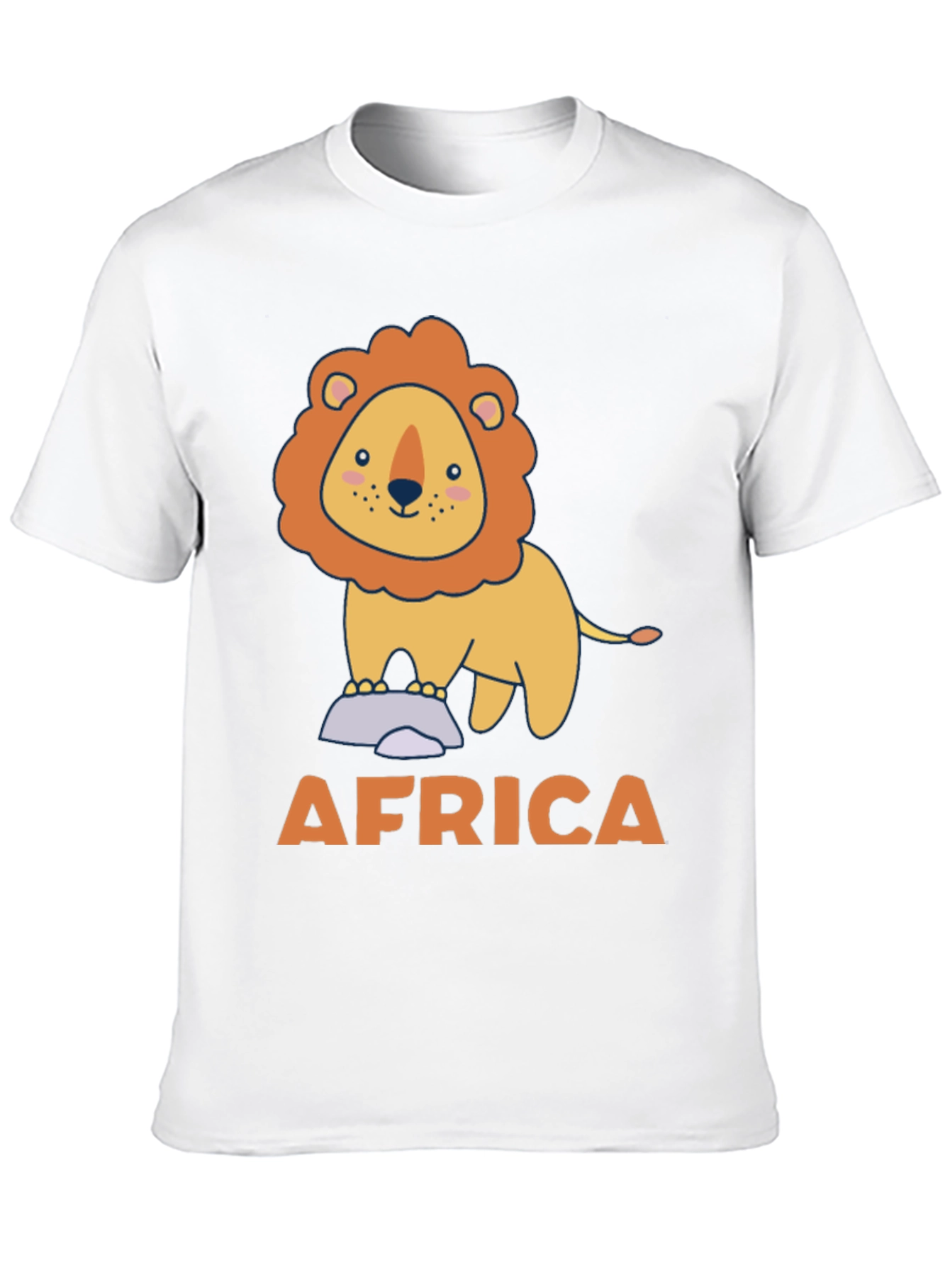 Africa Lion Graphic Tee - Soft Cotton Comfort