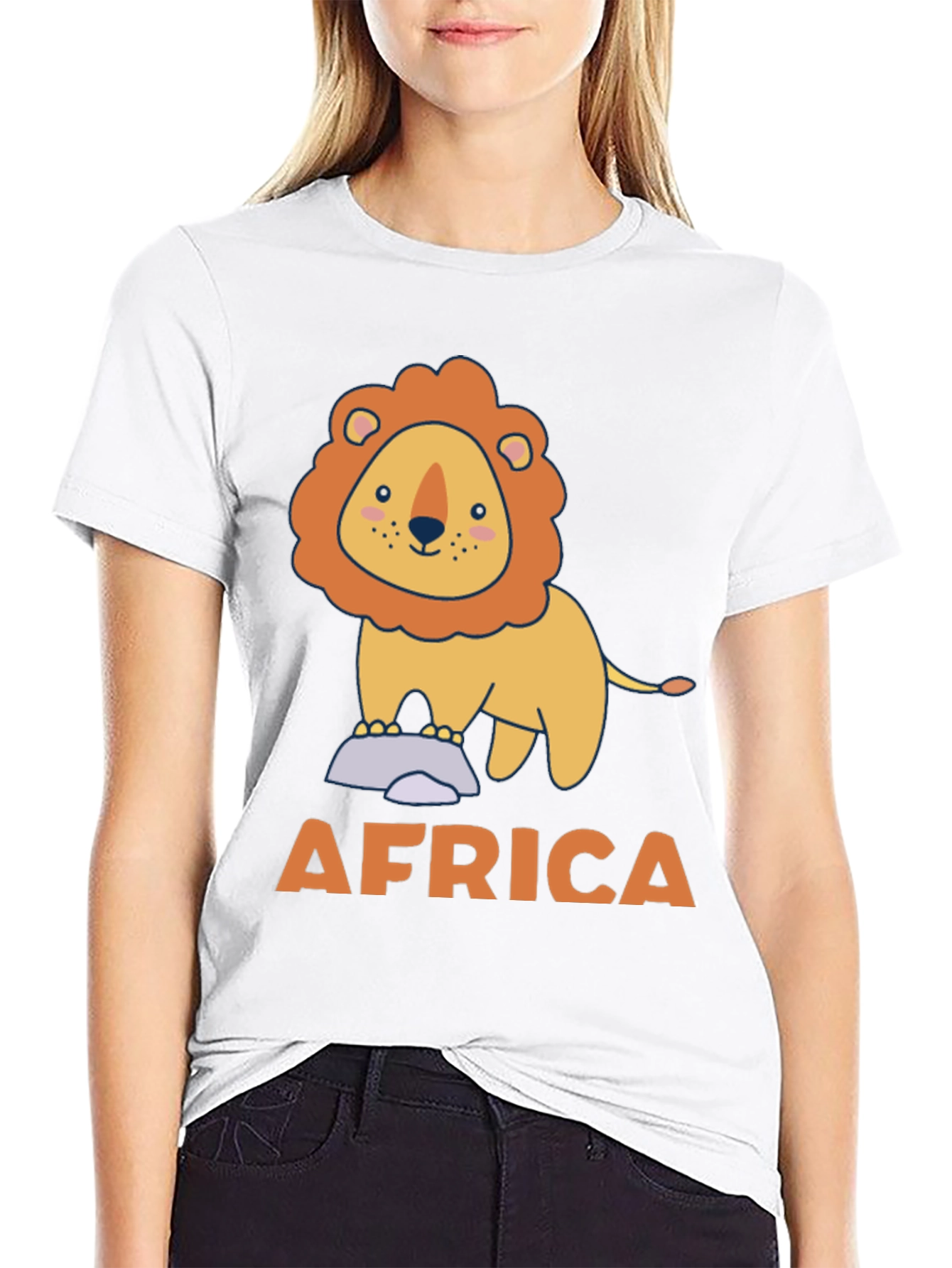 Africa Lion Graphic Tee - Soft Cotton Comfort