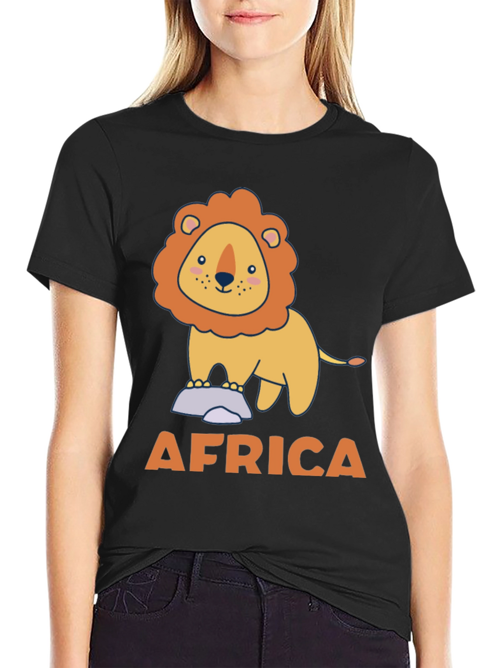Africa Lion Graphic Tee - Soft Cotton Comfort