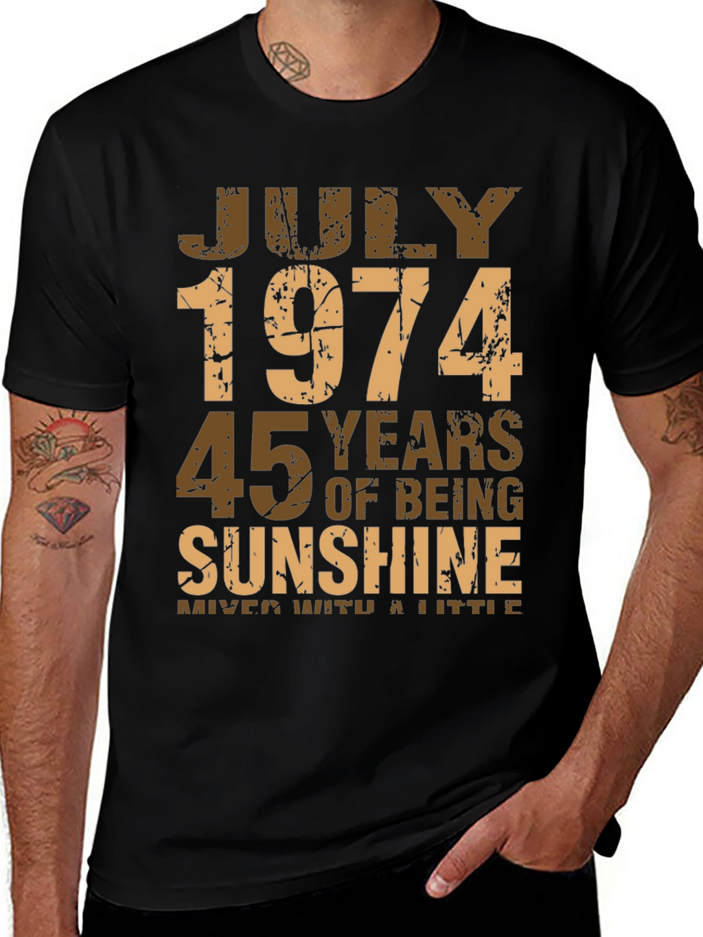 July 1974 45 Years of Sunshine T-Shirt