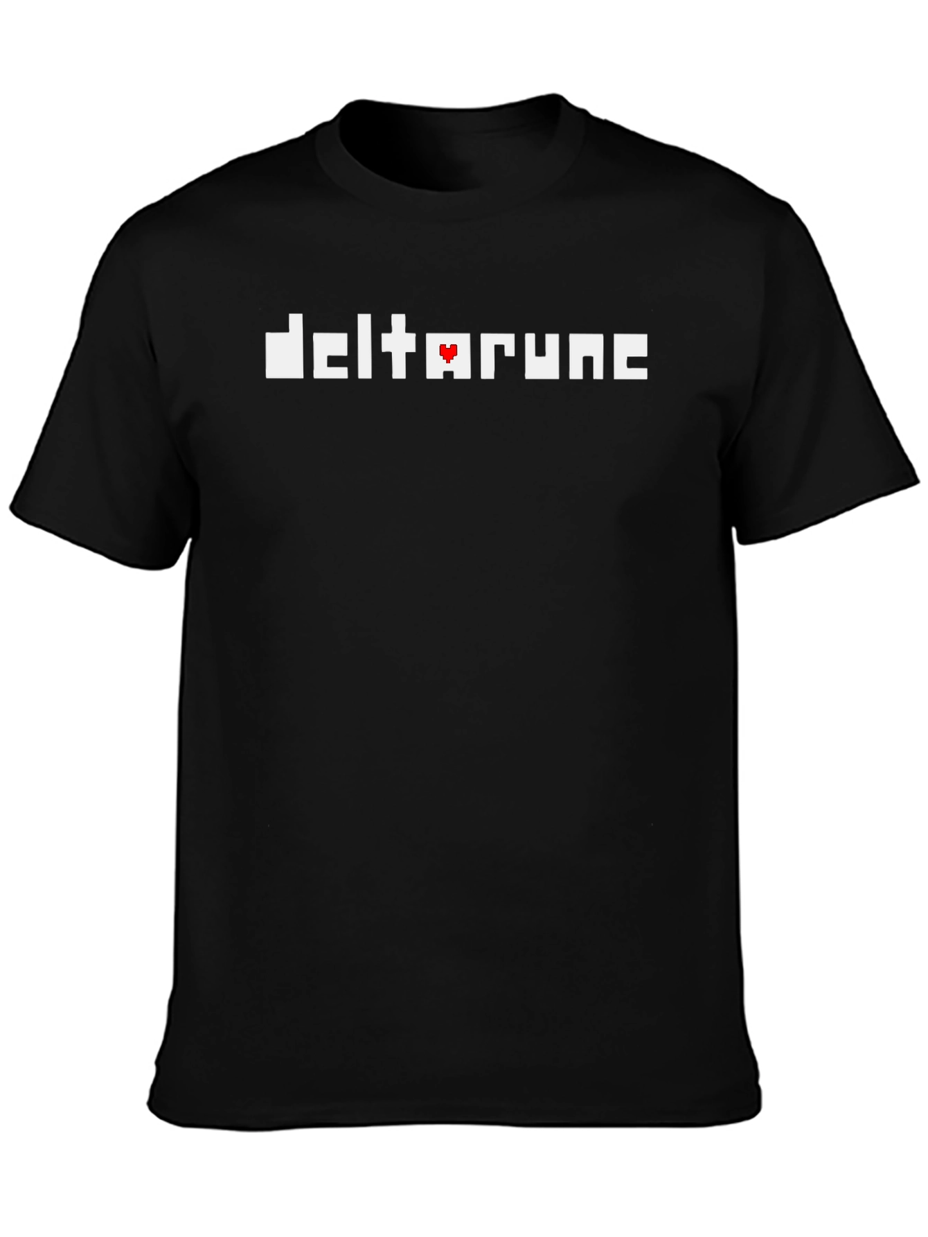 Deltarune Pixel Logo Black T-Shirt