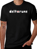 Deltarune Pixel Logo Black T-Shirt