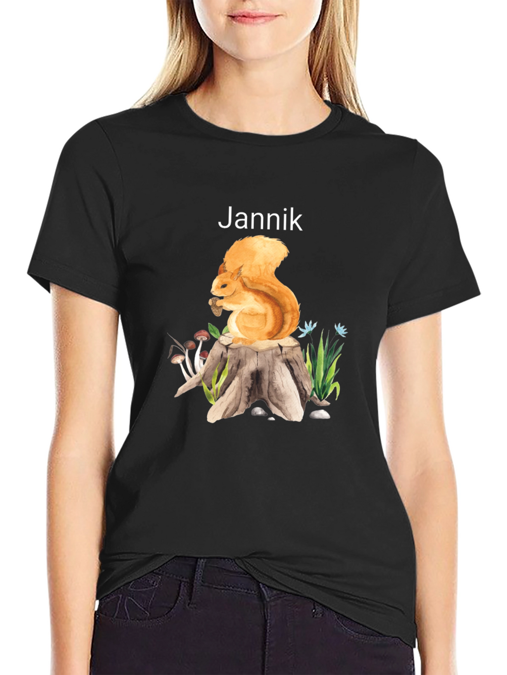 Squirrel on Stump Graphic Tee - Jannik