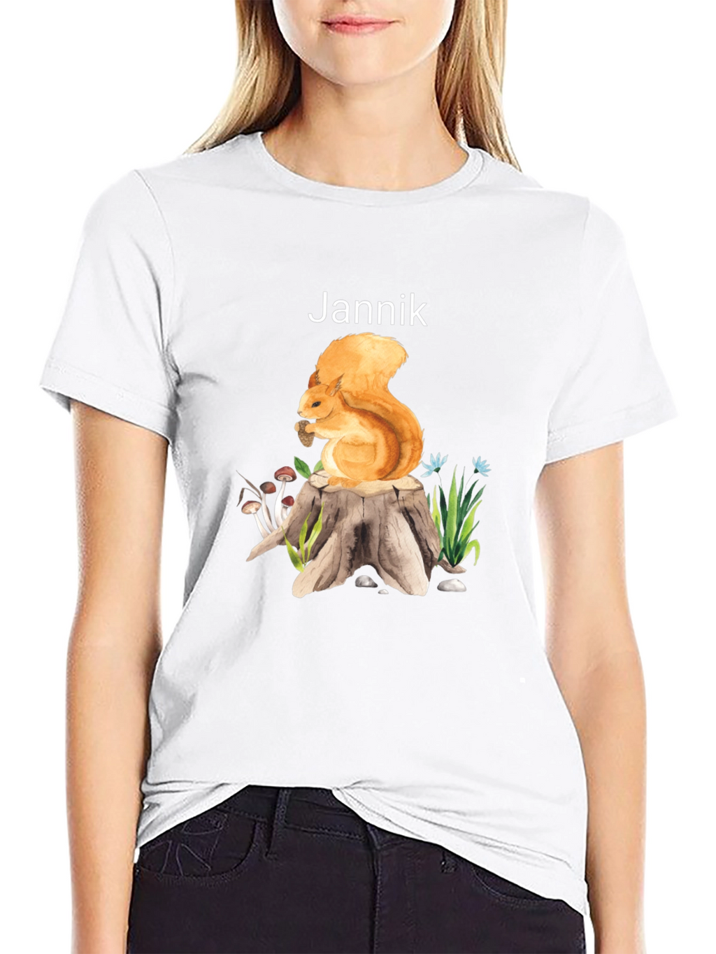 Squirrel on Stump Graphic Tee - Jannik
