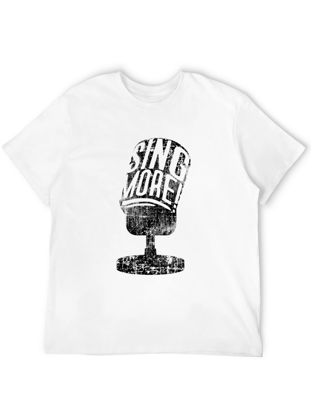 Sing More Graphic Tee - Black Cotton T-Shirt